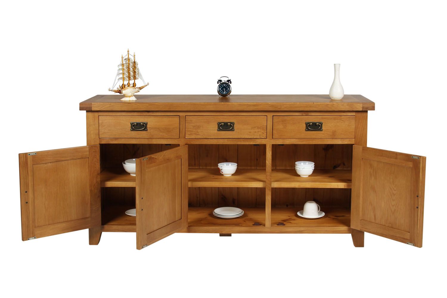 Country Oak Cm Large Rustic Oak Sideboard