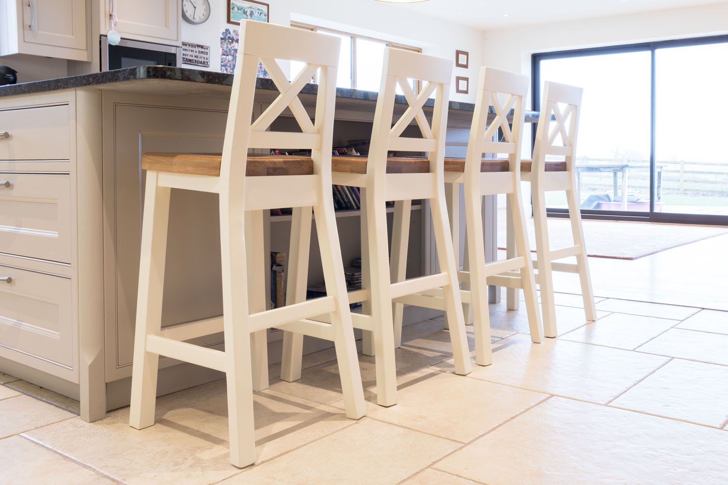 Cream Painted Tall Bar Stool Billy Free Delivery Top Furniture