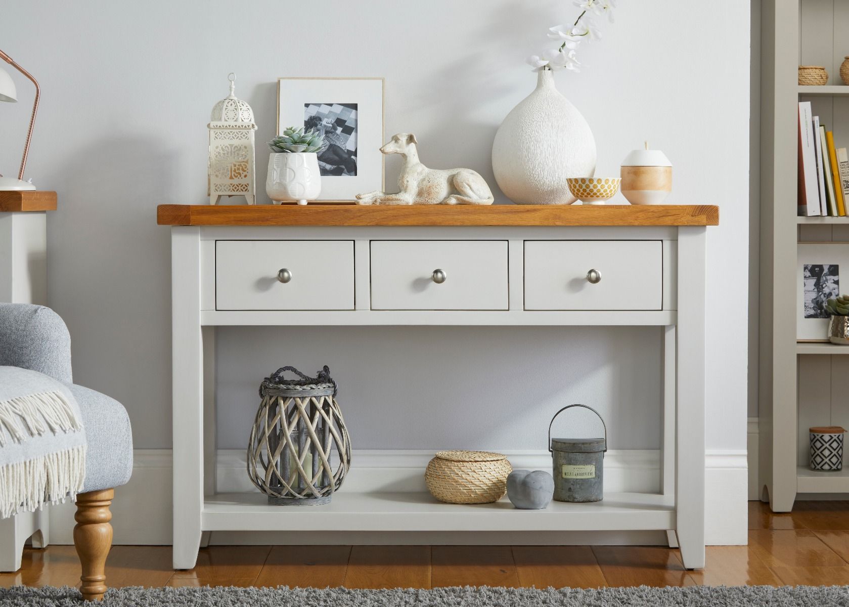 large console table with storage