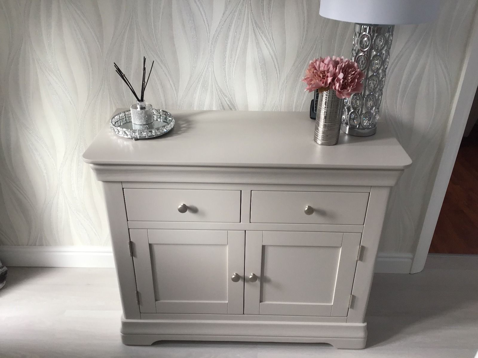 Toulouse Grey Painted Sideboard with Drawer Storage Fully Assembled