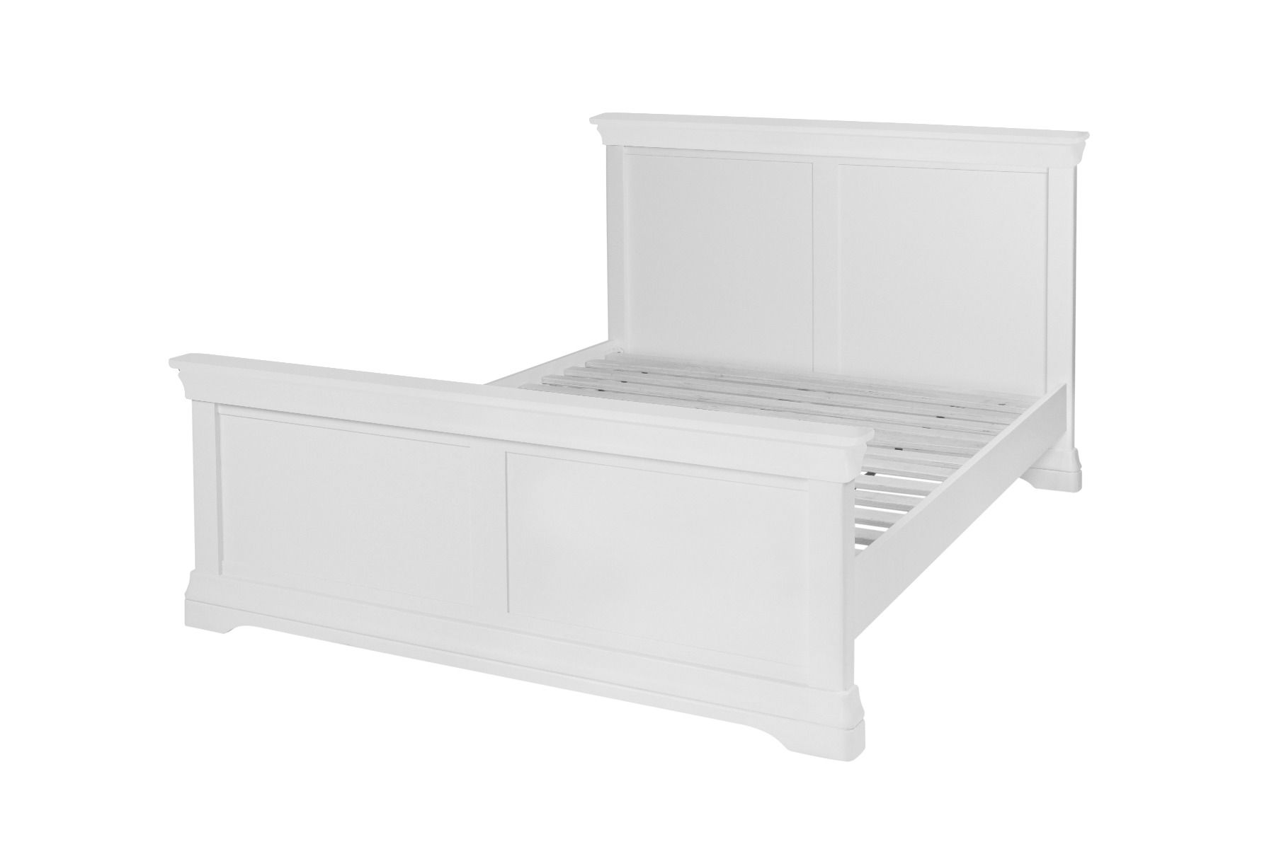 Toulouse White Painted 5 Foot King Size Bed Free Delivery Top Furniture