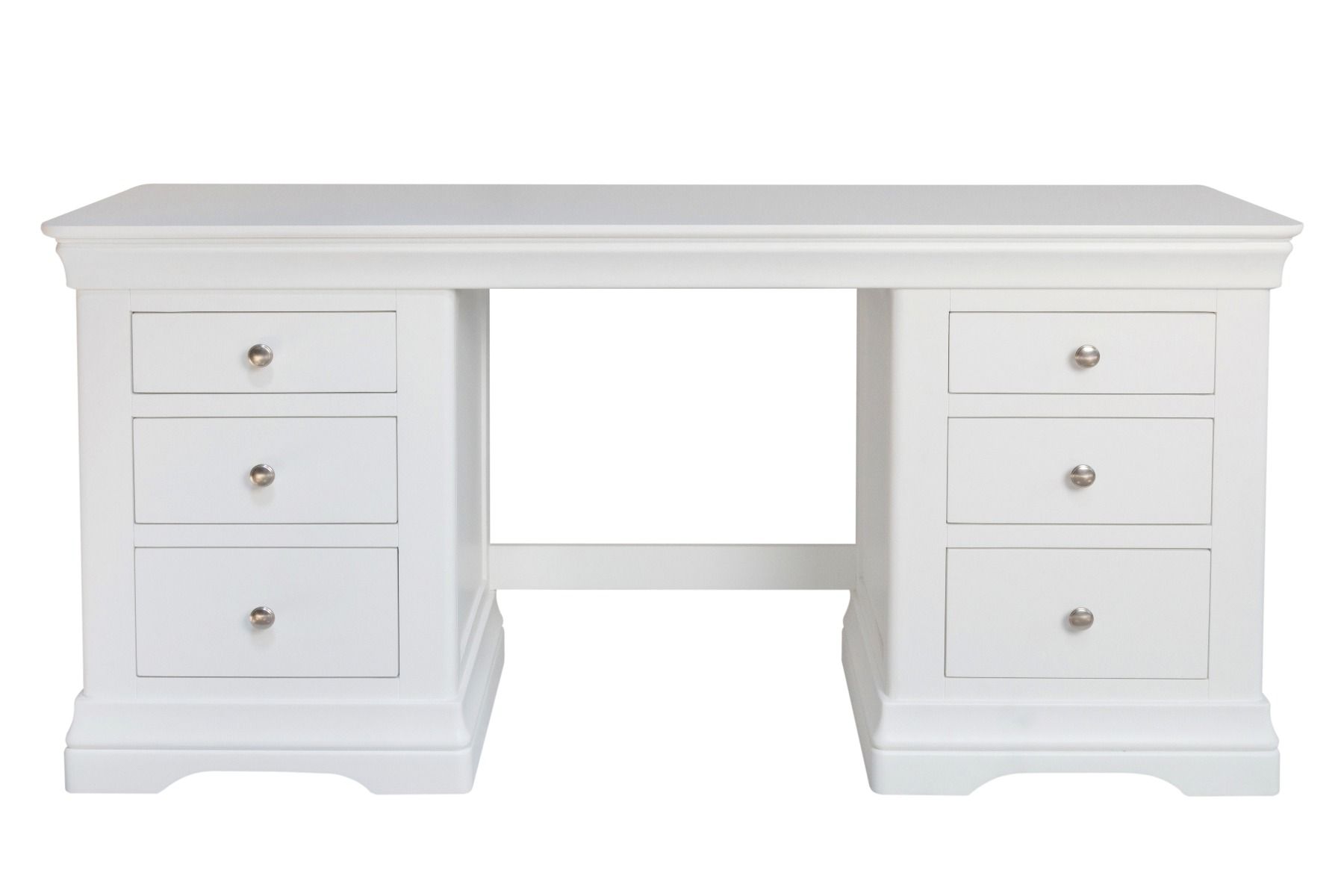 white pedestal desk