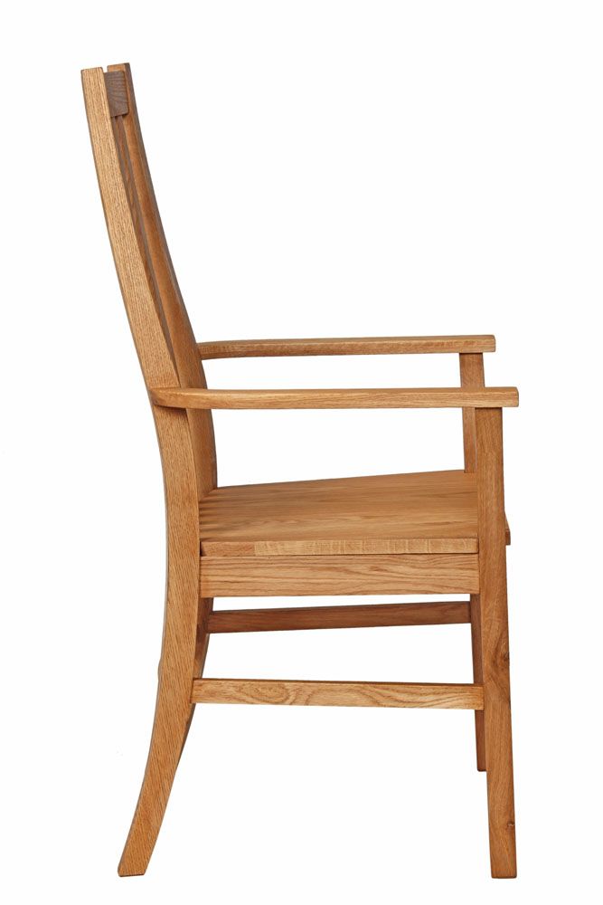 Lichfield Solid Oak Carver Dining Chair with Arms