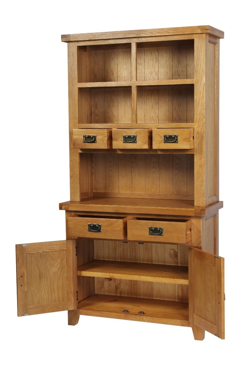 Small Buffet & Hutch Oak Display from Top Furniture