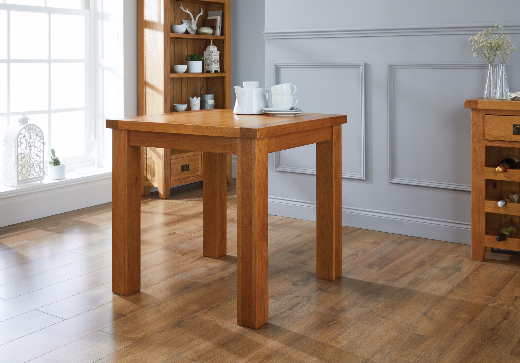 Small Square Oak Dining Table Free Delivery Top Furniture