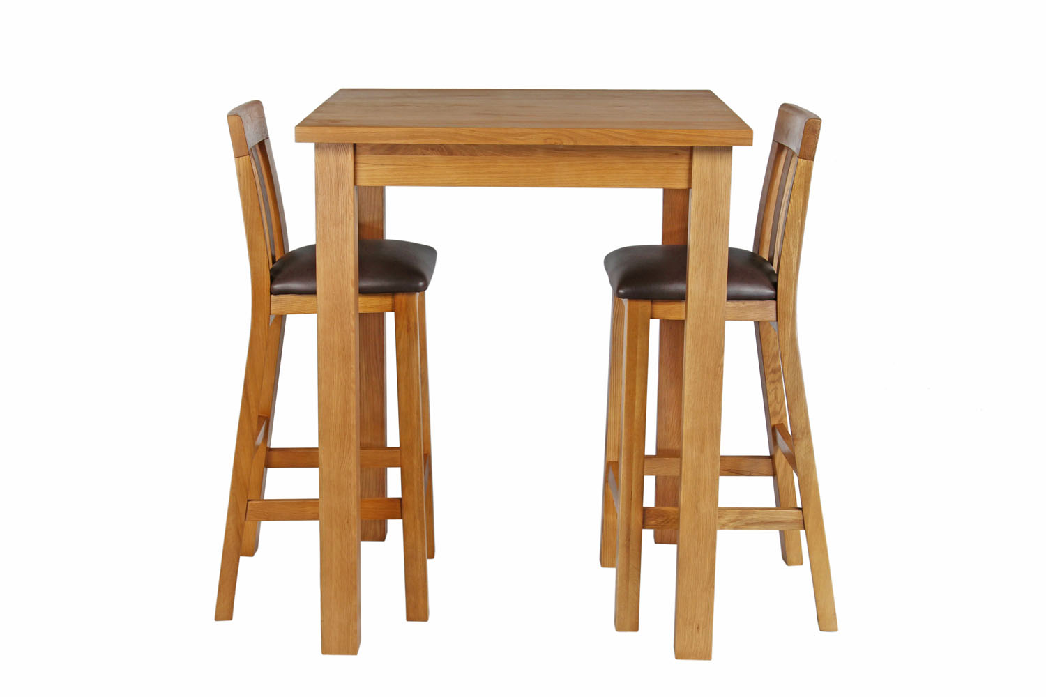 oak breakfast bar table and stools