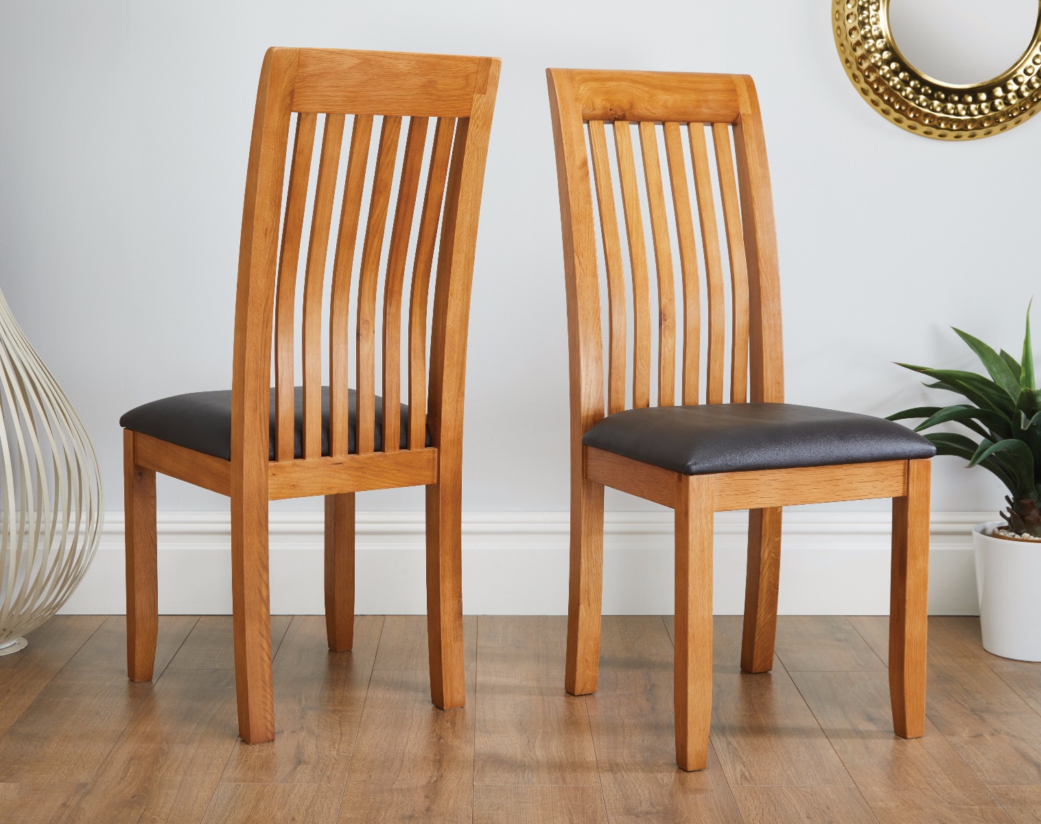 sturdy oak dining chairs