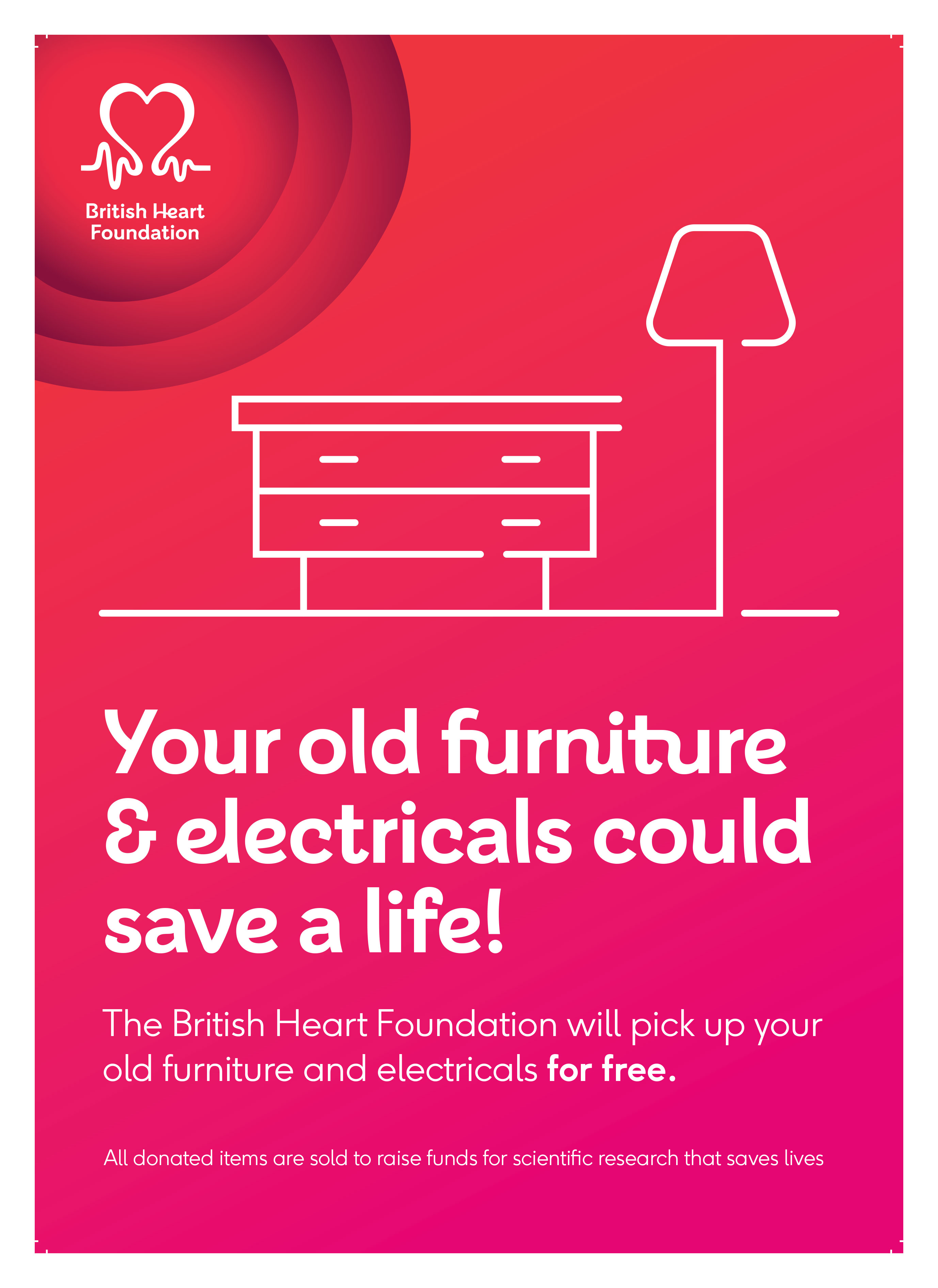 FREE Furniture Collection Service British Heart Foundation